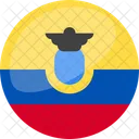 Ecuador Flag Country Icon