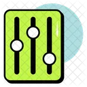 Ecualizador De Volumen Controlador De Volumen Ecualizador De Musica Icono