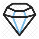 Edelstein Diamant Facettiert Symbol