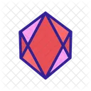 Diamanten Kontur Konzept Symbol