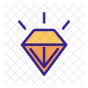 Diamanten Kontur Smaragd Symbol