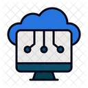 Edge Computing Cloud Computing Coding Icon