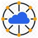 Edge Computing Decentralized Architecture Data Processing Icon