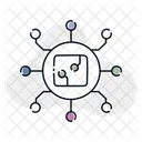 Edge Computing Edge Technology Decentralized Icon