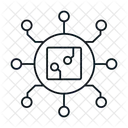 Edge Computing Edge Technology Decentralized Icon