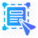 Edicao De Texto Cursor Selecao Ícone
