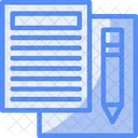 Edicao De Texto Revisao De Texto Revisao De Provas Ícone