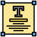 Edição de texto  Ícone
