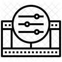 Edicao De Video Configuracao Interface Ícone