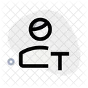 Edición de texto del usuario  Icono