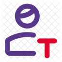 Edición de texto del usuario  Icono
