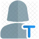 Edición de texto del usuario  Icono