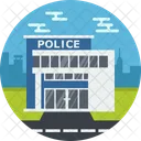 Edificio Construccion Policia Icon