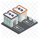 Edificio industrial  Icono