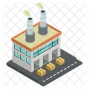 Edificio industrial  Icono