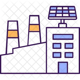 Edifício solar  Ícone