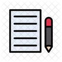 Edit Contract Sign Icon