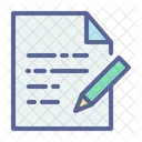 Document Write Letter Icon