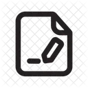 Edit File Add List Icon