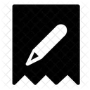 Ripped Edit Bookmark Icon