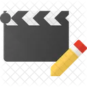 Clapper Edit Clip Icon