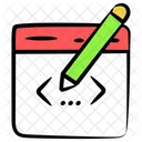 Edit Code Coding Development Icon