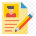 Edit Cv  Icon