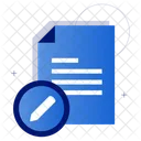 Edit Document Icon Document Editing Streamlined Tasks Icon