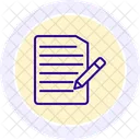 Edit File Documents Icon