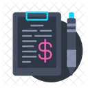 Edit Financial Report  Icon