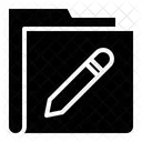 Pencil Write Folder Icon