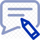 Edit Message Support Chat Icon