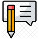 Edit Message Edit Chat Rewrite Icon