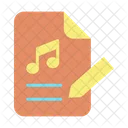 Inote Edit Edit Music Note Edit Music Script Icon