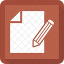 Document Paper Pencil Icon