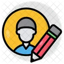 プロフィールの編集、プロフィールの書き込み、アカウントの編集 アイコン