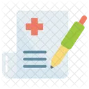 Clipboard Edit Medical Icon
