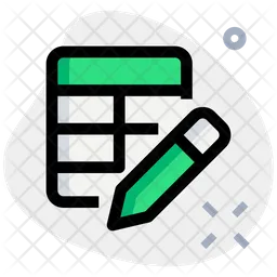 Edit Table  Icon