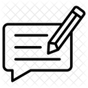 Text Edit Message Icon