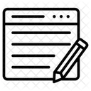 Edit Webpage  Icon