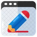 Edit Website Edit Webpage Edit Web Icon