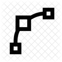 Editar Curva Ruta Icono