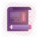 Editar Layout Layout Lapis Icon