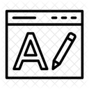 Editar Texto Texto Escribir Icono