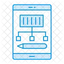 Mobile Drawing Design Icon