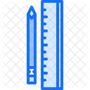 Pencil Ruler Tool Icon