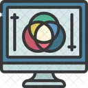 Editor de gradação de cores  Ícone