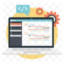 Site Editor Codigo Ícone