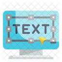 Editor De Texto Tipografia Diseno Fuente Icono