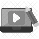 Editor De Video Clip Editor Icono